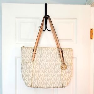 Michael Kors Monogram Shoulder Tote